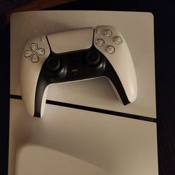 PS5 Slim - Barely Used / Like New - with controller and cables