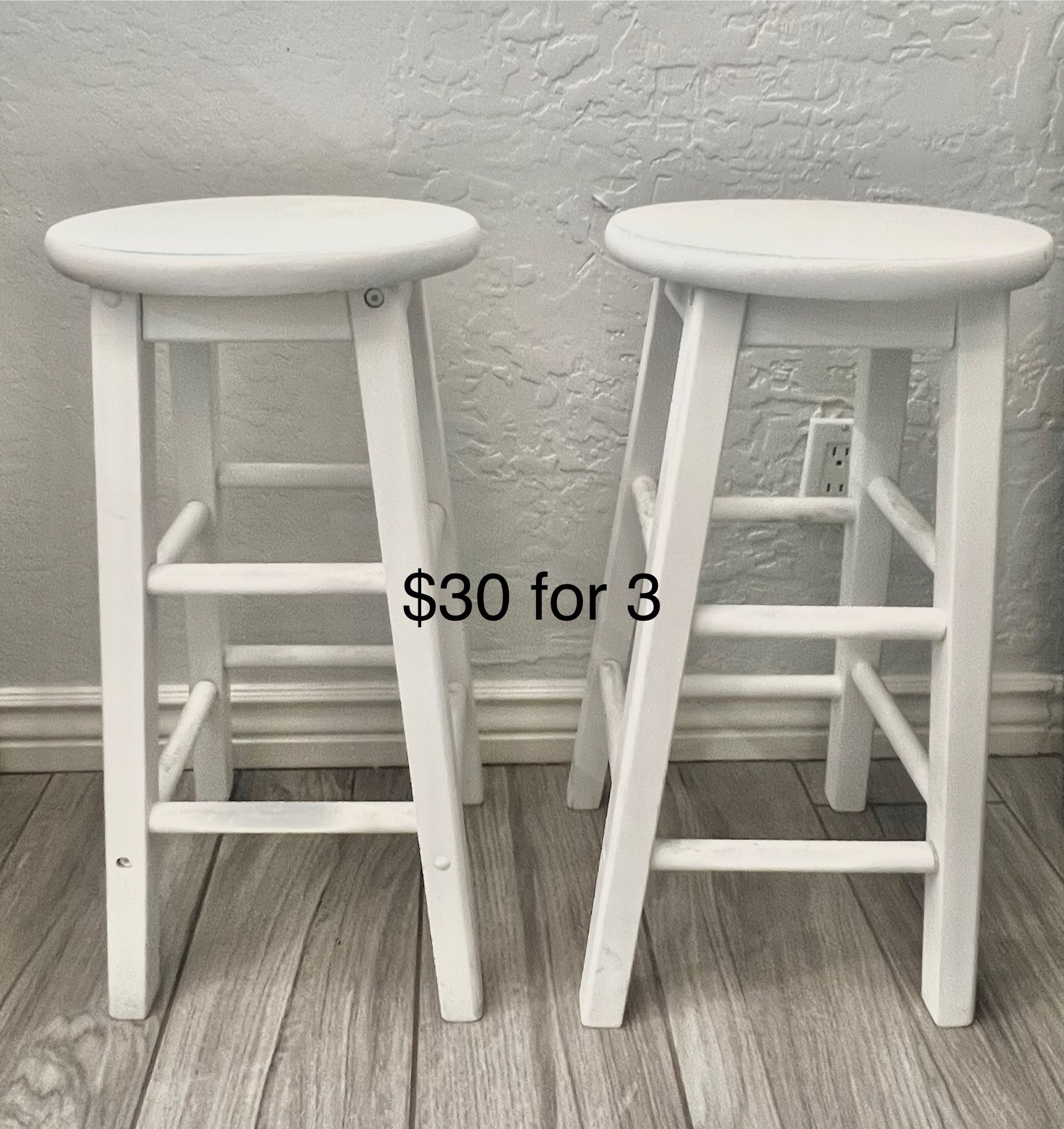 3 Wooden Stools