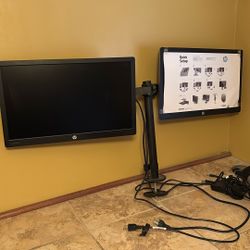 HP ELITE  Duel Monitor Set Up/ New