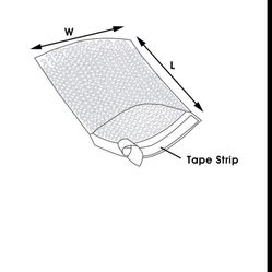 100 packs 6”x 11” Self-Seal Clear Cushion Bubble Pouches Out Bags to Protect Fragile Items by Mighty Gadget