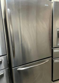 Stainless Steel Amana Fridge Bottom Freezer
