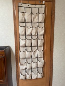 Over the door shoe storage