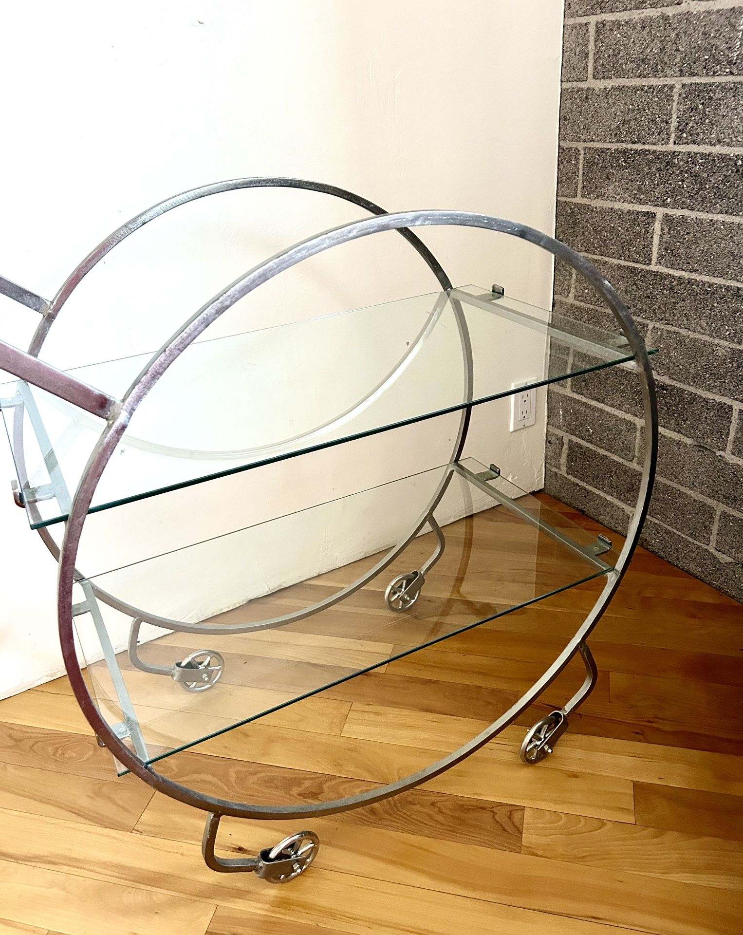 Mod Century Steel Bar Cart