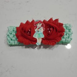 Princess Ariel Shabby Floral Headband