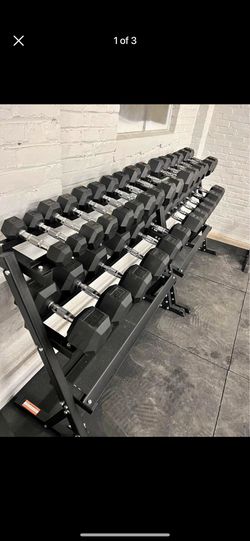 Hex Rubber Dumbbells $1 per pound brand new in box