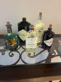 5 lite up bottles