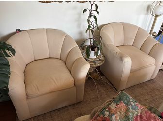 Vintage barrel chairs