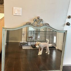 Teal Antique Mirror 