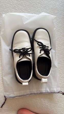 Women’s White Platform Oxford Shoes