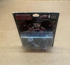 2013 SKYBOUND Exclusive MCFARLANE Toys THE WALKING DEAD “Carl & Walker” Plastic TOY Figures 👀 (please read description)