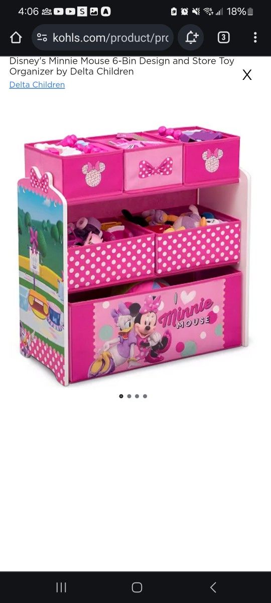 Minnie Mouse Toy Storage