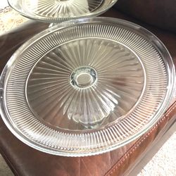Large Crystal Cake Stand
