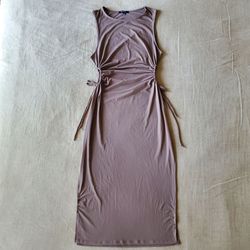 Ambiance Cut Out Jersey Midi Dress Large