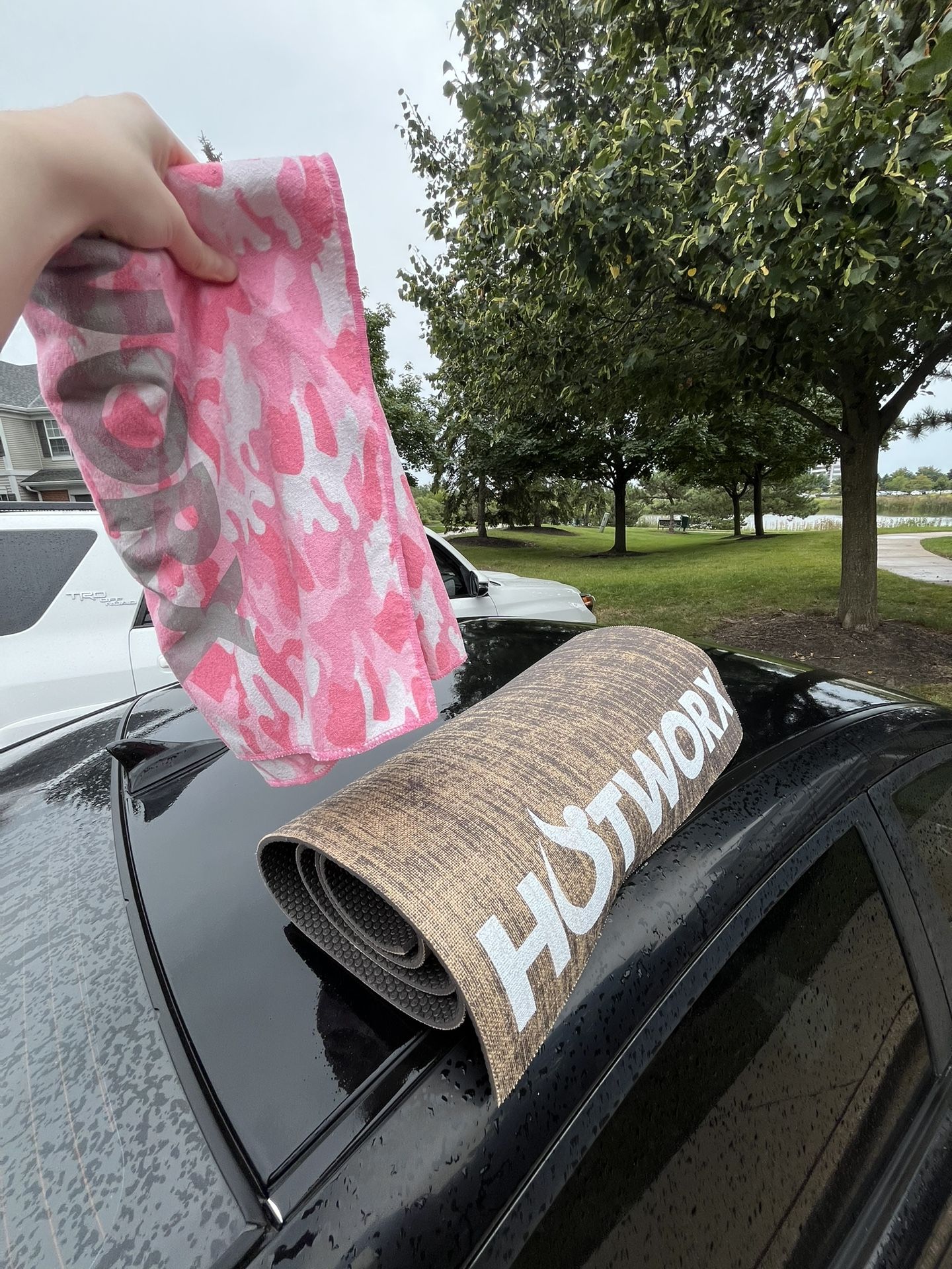 hotworx towel and mat