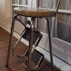 Vintage Mid-Century Kitchen Folding Step Stool