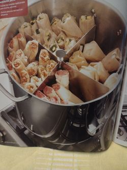 Princess House Olla de 40 qt clásica de Acero inoxidable con parrilla y divisor 