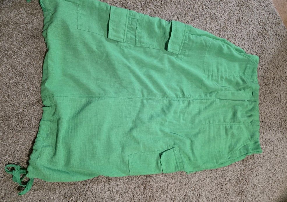 Green Long Skirt