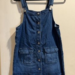 Pre Loved American Eagle Denim Dress Overall