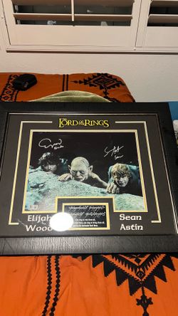 Lord of the Rings signed poster