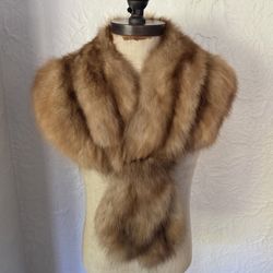 Golden Sable Fur Stole Shawl Collar NO OFFERS 