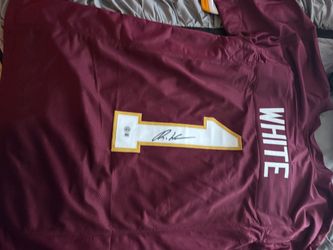 Washington Commander Rachaad White Beckett Authenticated Autographed Jersey. Need Gone Asap.