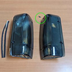 92-96 Ford Bronco Smoked Black Tail Lights