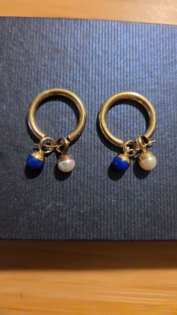 Pair of 14K Gold Hoop Earrings