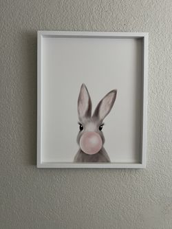 Bunny Bubblegum Wall Art