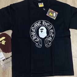 Bape x Chrome Hearts T-Shirt “Black”