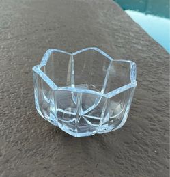 Vintage Rogaska Slovenian crystal tulip bowl