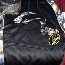 Large Mens Fishoflauge Hoodie And Hat