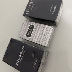 Perfumes $55 Each. Eternity 3.3 oz, Dolce Gabbana 4.2 oz, Jimmy Choo 1 oz