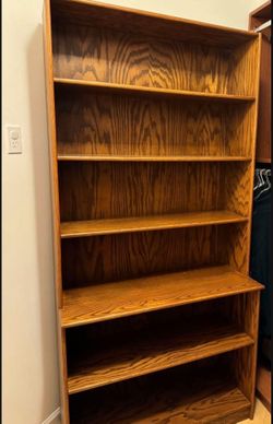 Oak Book Shelf 80x39inches