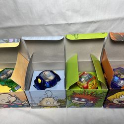 Vintage Set Of 4 Rugrats In Paris Chat Back Watches From  Burger King  