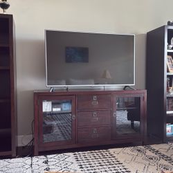 Pottery Barn Media Cabinet  With Shelves. 