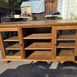 Ikea Markor Solid Wood Tv Stand #1027