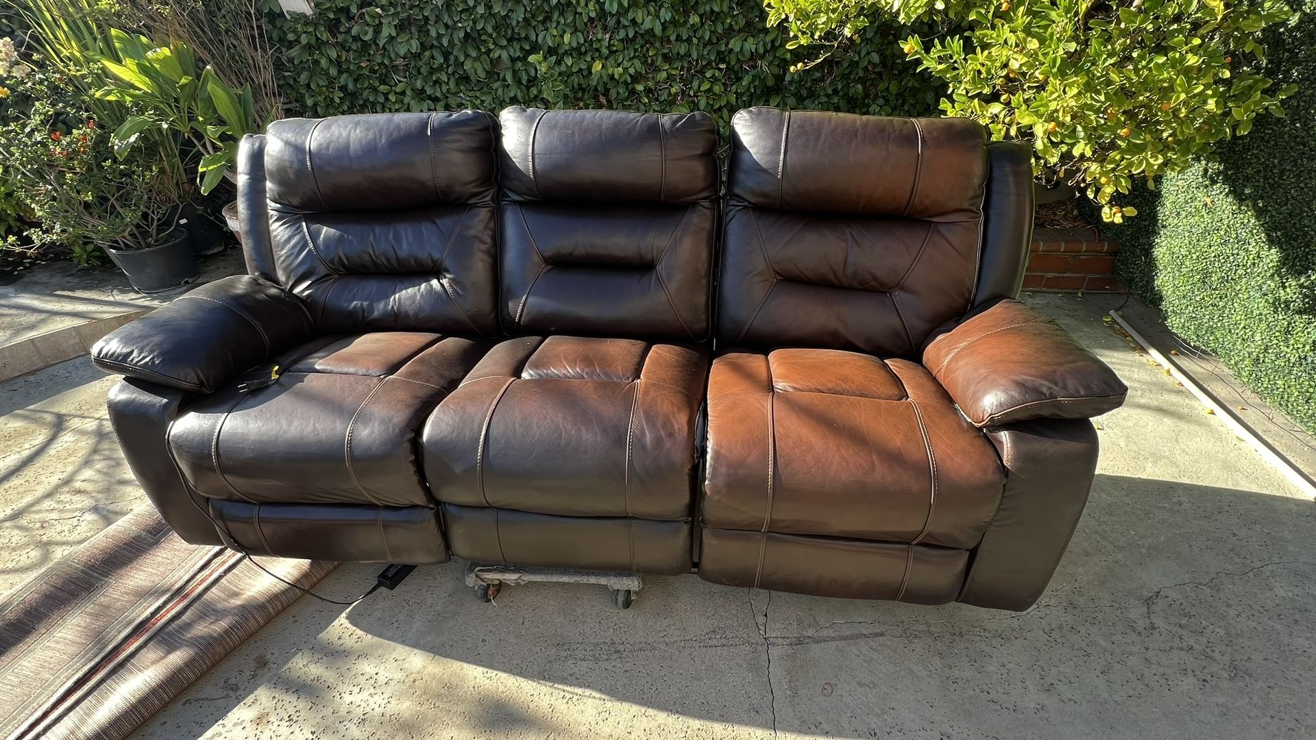 Free Power Recliner Sofa With USB Charger