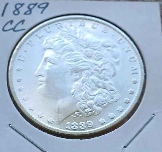1889 CC Morgan Silver Dollar, High Grade, Great Gift,