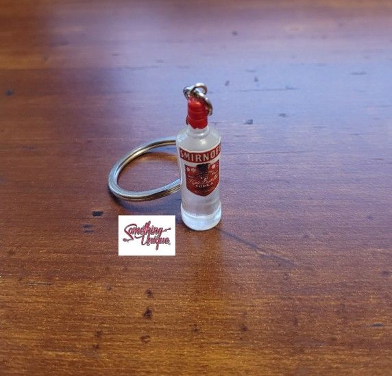 Mini Vodka Bottle Keychain 