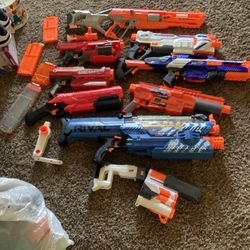 Nerf Guns Used But In Good Condition 