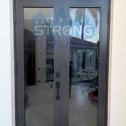 Hurricane Impact Double Entry Doors – Installation Available 