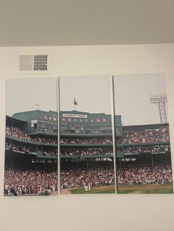 Canvas 3 piece wall art Fenway park