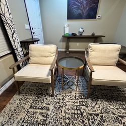 2 accent chairs
