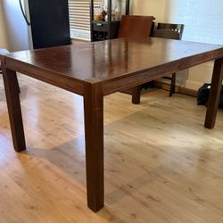FREE Wood Dining Table With Extension Leaf