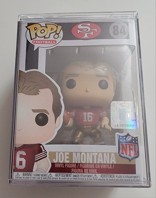 Joe Montana Autographed Signed Funko POP Figurine JSA COA