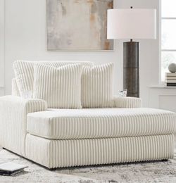 Lindyn Chaise Lounge Sofa – Cream Corduroy