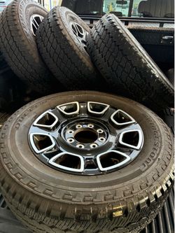 Set of 4 Super Duty Platinum wheels and tires