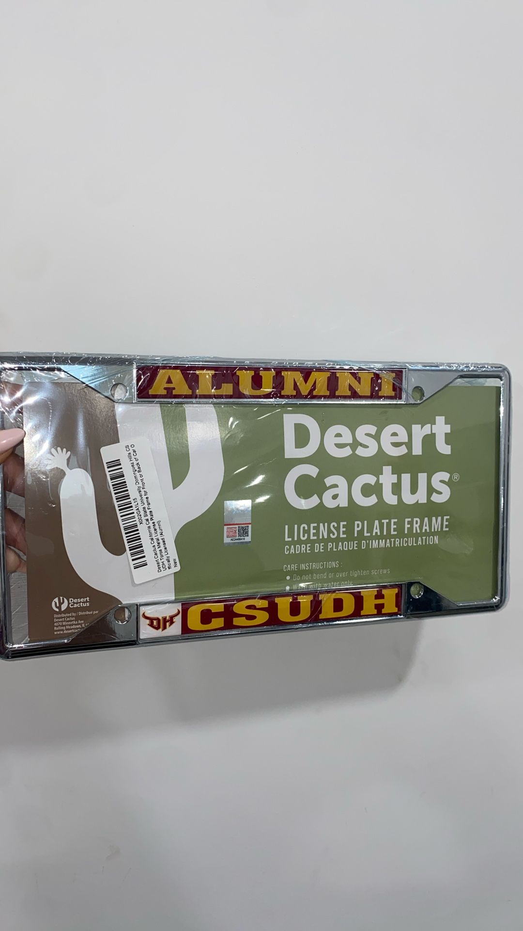 CSUDH Alumni License Plate Frame
