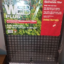 The WEB Plus + Permanent Electrostatic Filter