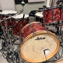 *ULTRA RARE* Ludwig Classic Maple 24/13/16/18 Burgundy Pearl